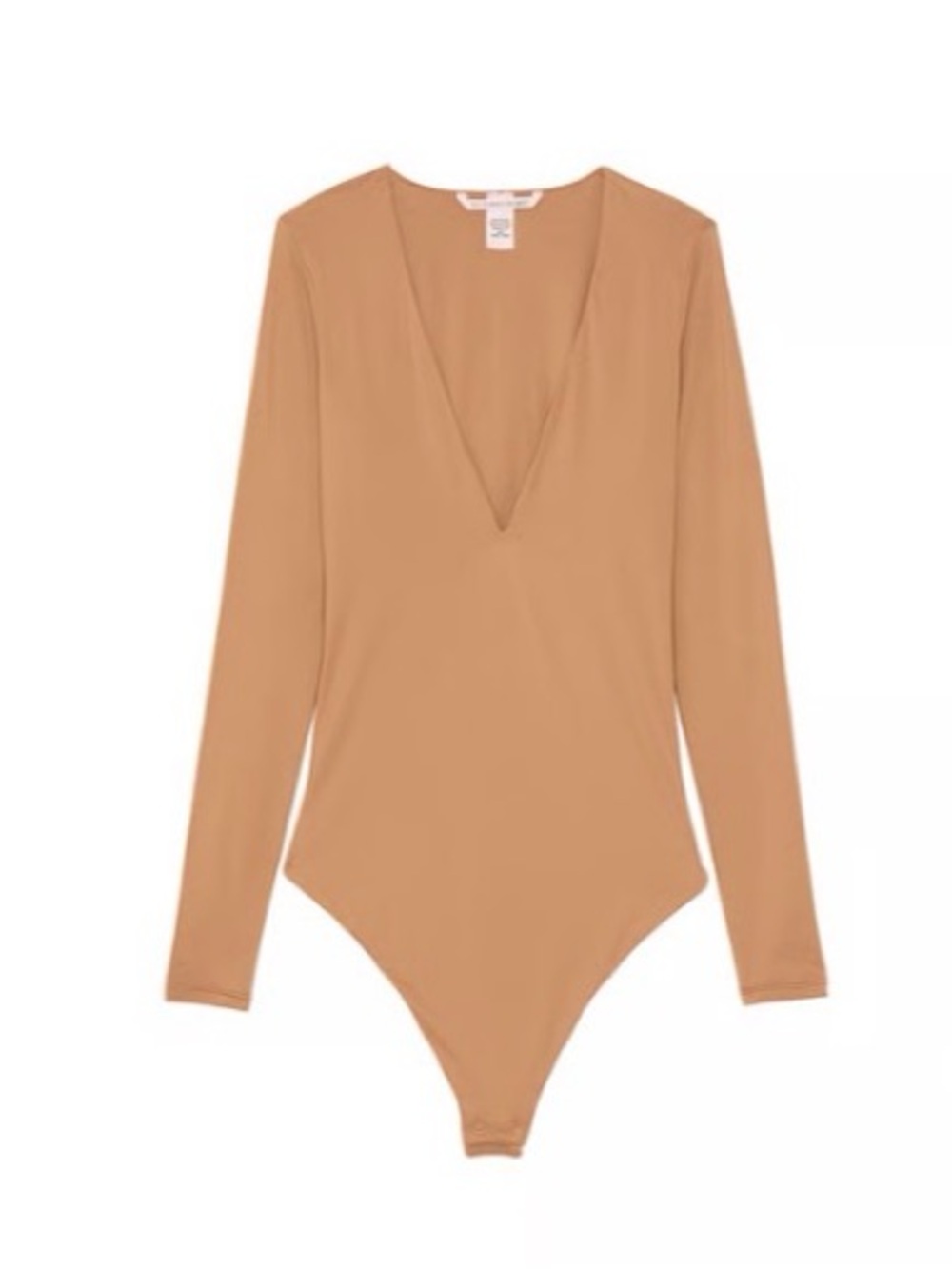🤎 NWT Victoria’s Secret BODYWEAR Feather Soft Long Sleeve V-neck Thong Bodysuit - Picture 3 of 10